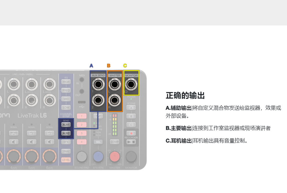 ZOOM L6 多轨录音机数字调音台效果器/USB音频接口声卡