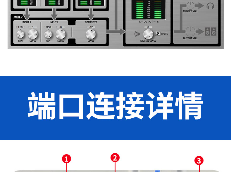 ZOOM TAC-2R 专业雷电音频接口录音声卡 苹果电脑专用